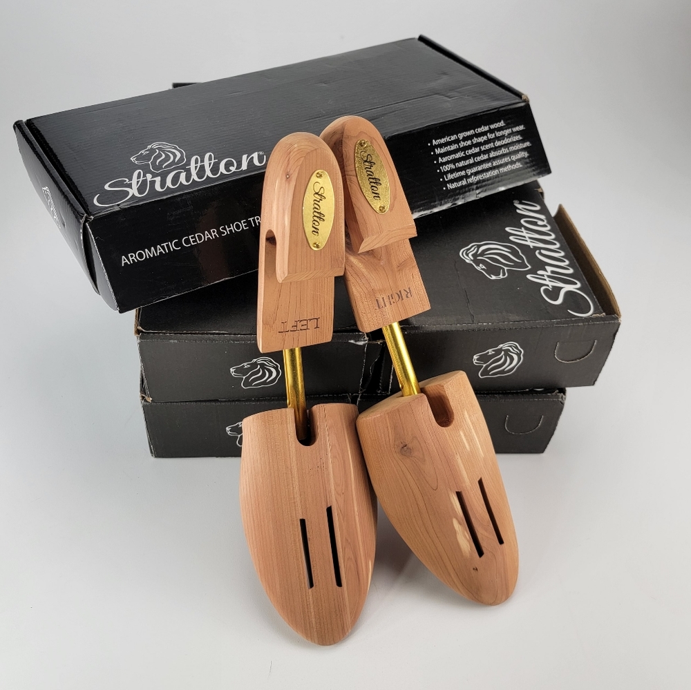 x5 NEW Stratton Cedar Wood Shoe Tree/Inserts -Multiple Mens Sizes S-XXL
